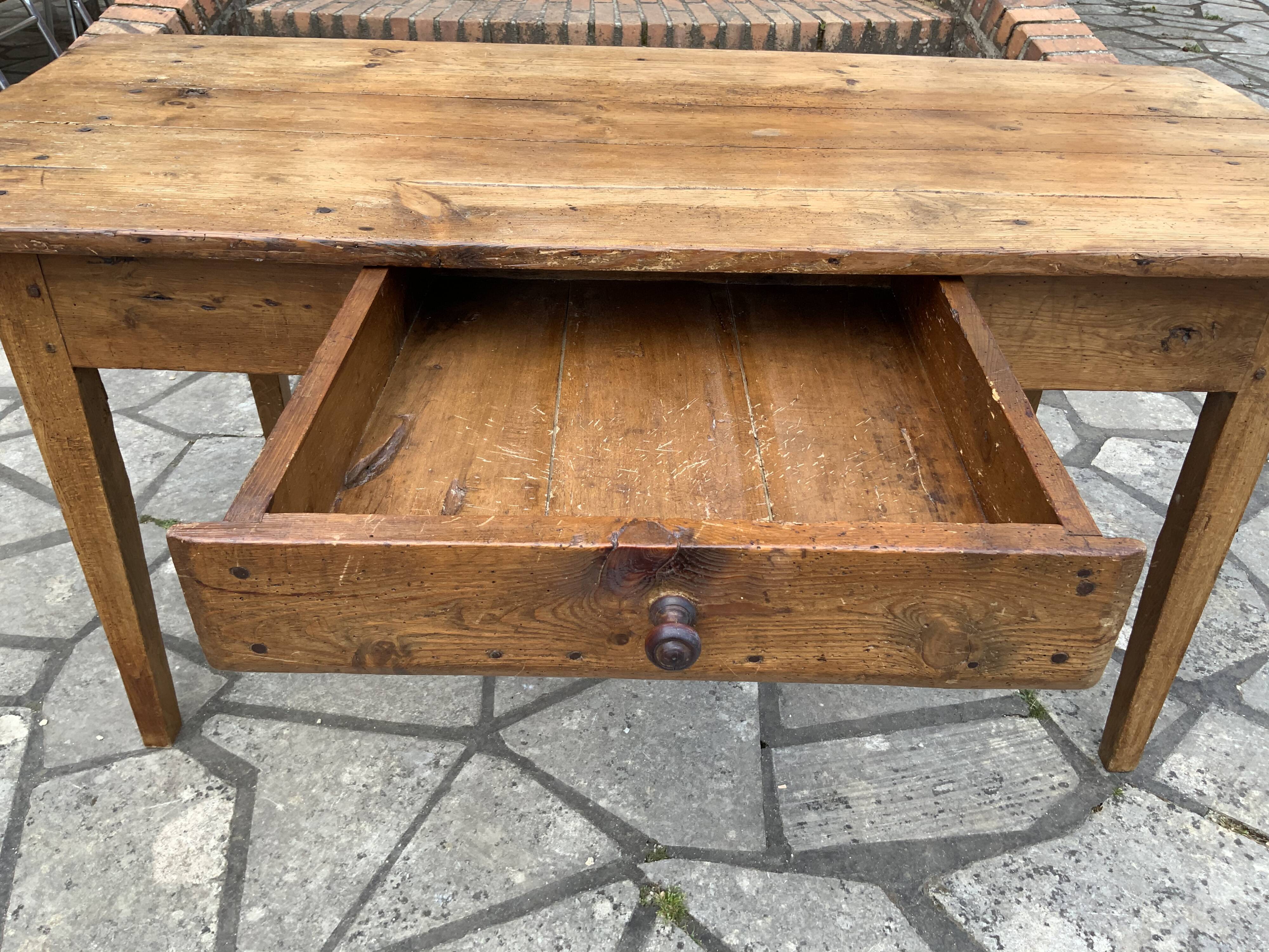 Old oak farm table 153cm