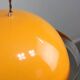Space Age Italian Orange and Chrome Metal Pendant Lamp, 1970s