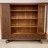 Wooden and Metal Bookcase