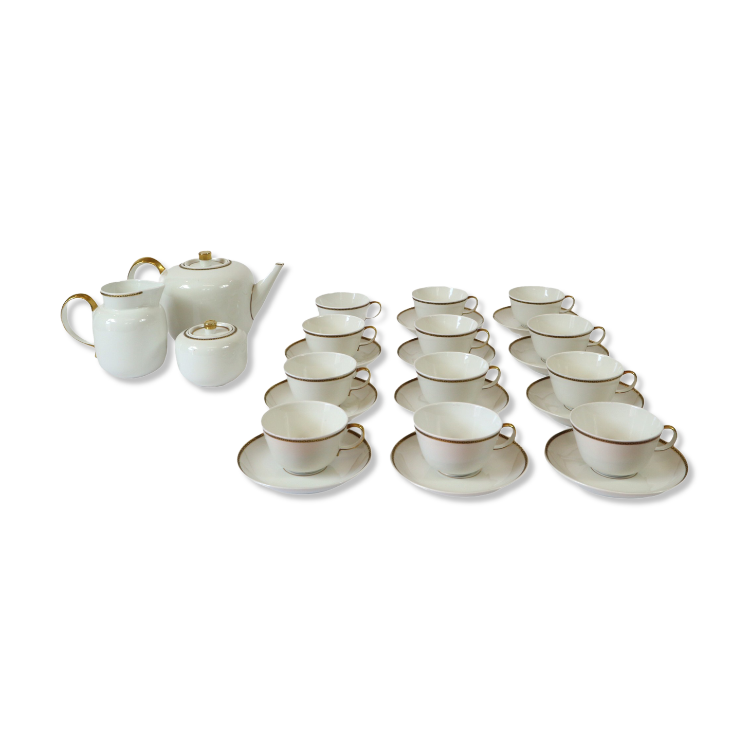 Tea service 12 people, Richard Ginori, 30s