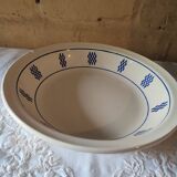 Hollow dish Keller Guérin Lunéville iron earth model Berthe Art Deco