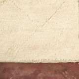 Berber carpet Beni Ouarain beige with dug patterns - 320x205cm