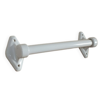 Large Art Deco towel bar in white porcelain
