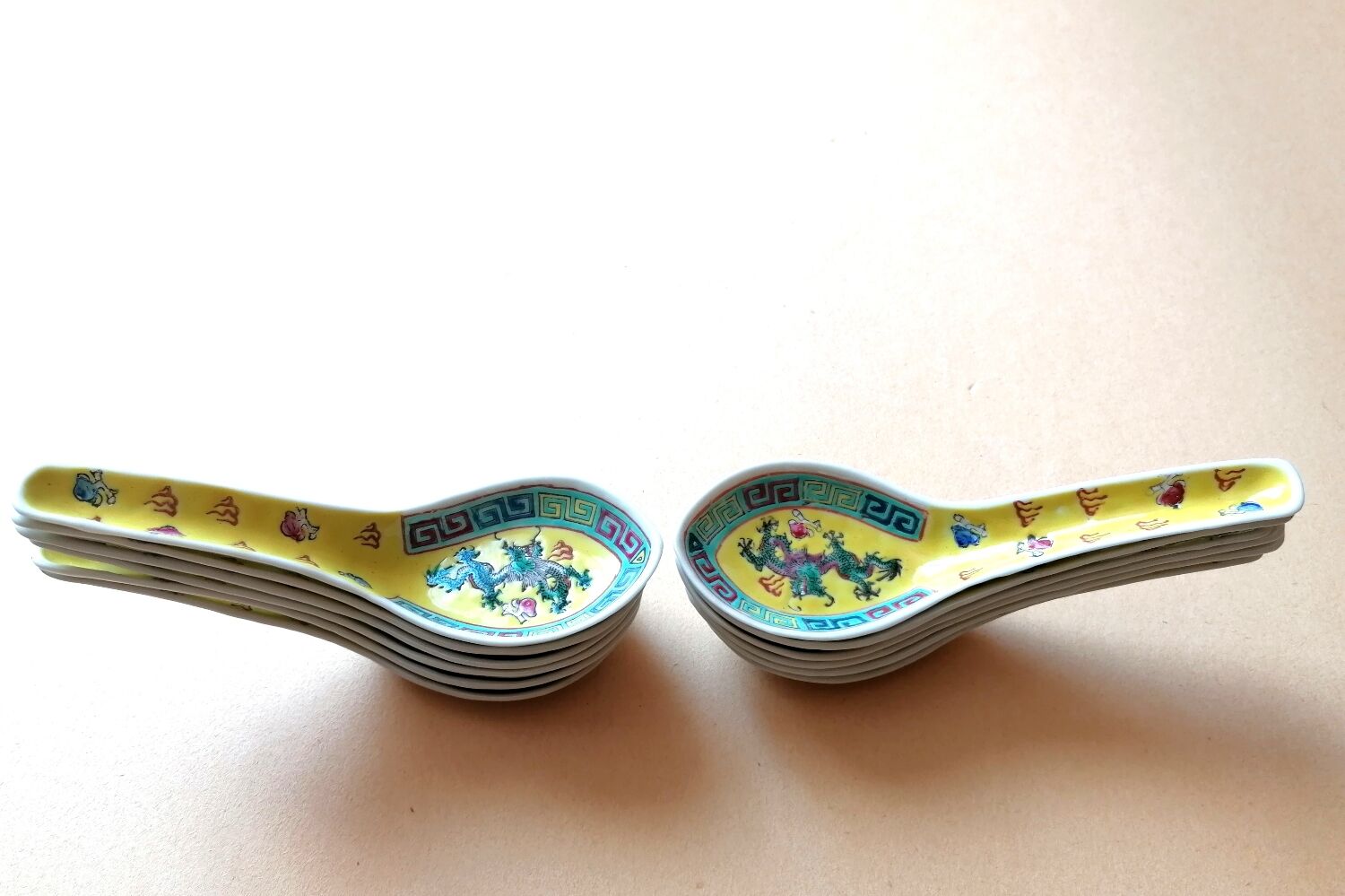 12 Chinese Mun Shou Spoons