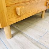 Vintage pine chest of drawers – 1970s minimalist design