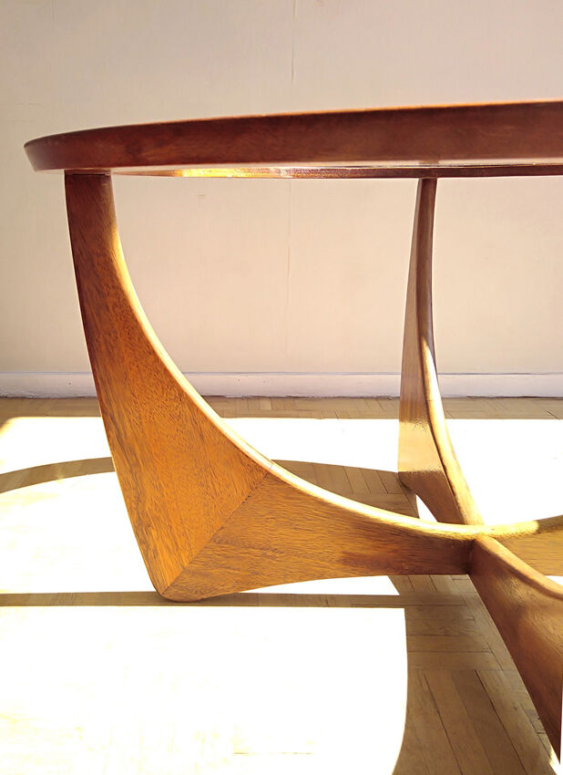 Astro round coffee table teak 1960