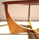 Table basse Astro ronde en teck 1960