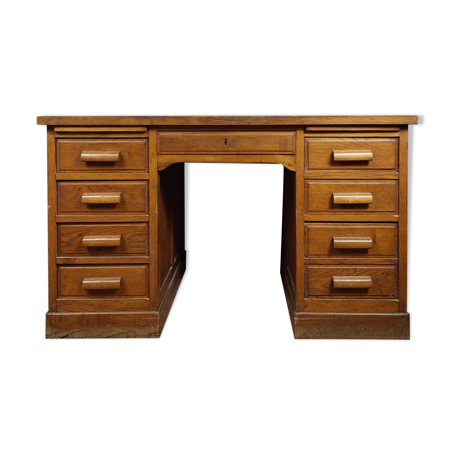 Flat desk in vintage boxes