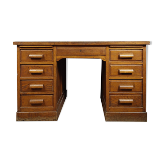 Flat desk in vintage boxes