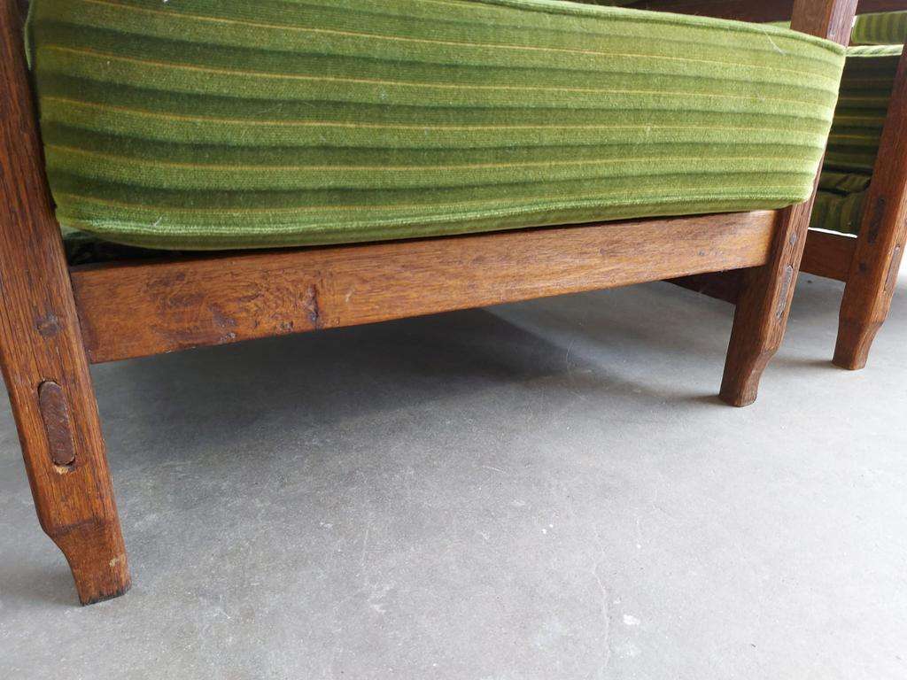 Ensemble de 2 sièges simples / fauteuils / sièges club vintage