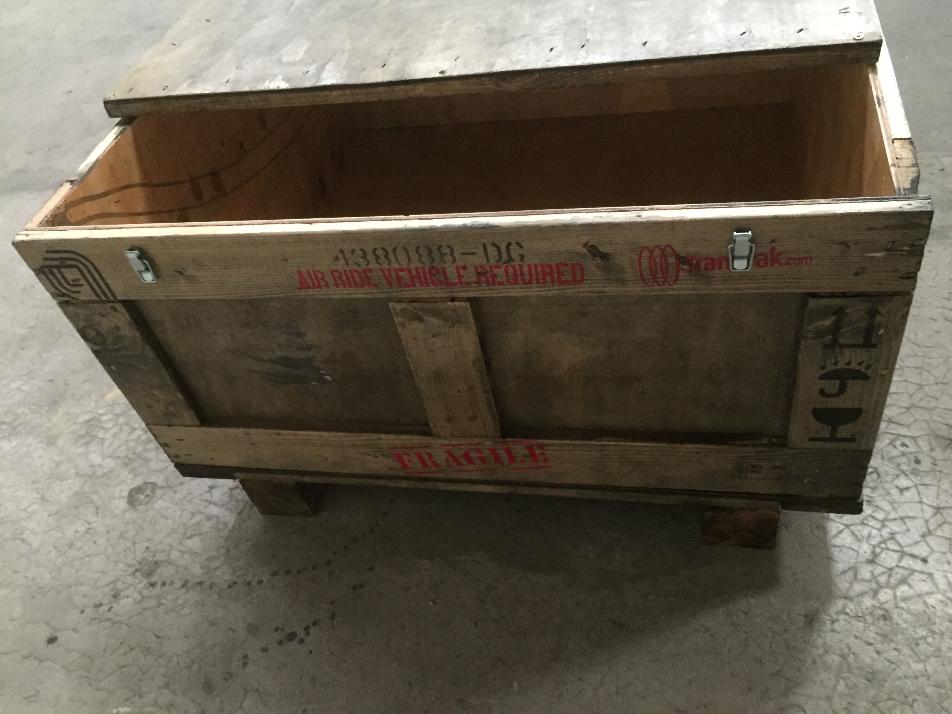 Coffee table industrial boot