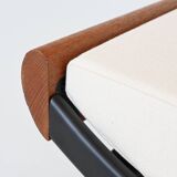 Dick Cordemeyer Lit de repos Cléopâtre en lin blanc Auping Pays-Bas 1954