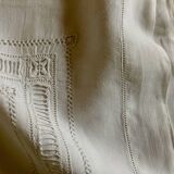Pair of 19th century trousseau pillowcases in Louis Philippe linen thread