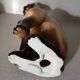 Ceramic cat statue