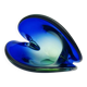 Murano Ashtray Flavio Poli Sommerso Blue Green Design 50s