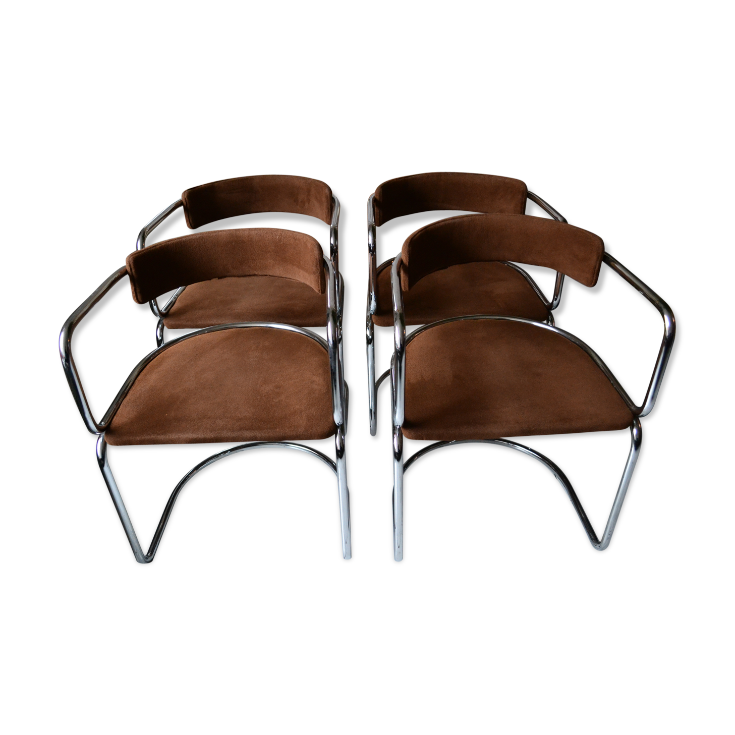 4 chairs par Renato Zevi for Roche Bobois 1970