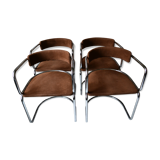 4 chairs par Renato Zevi for Roche Bobois 1970