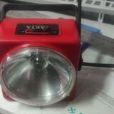 Vintage Red Varta lamp