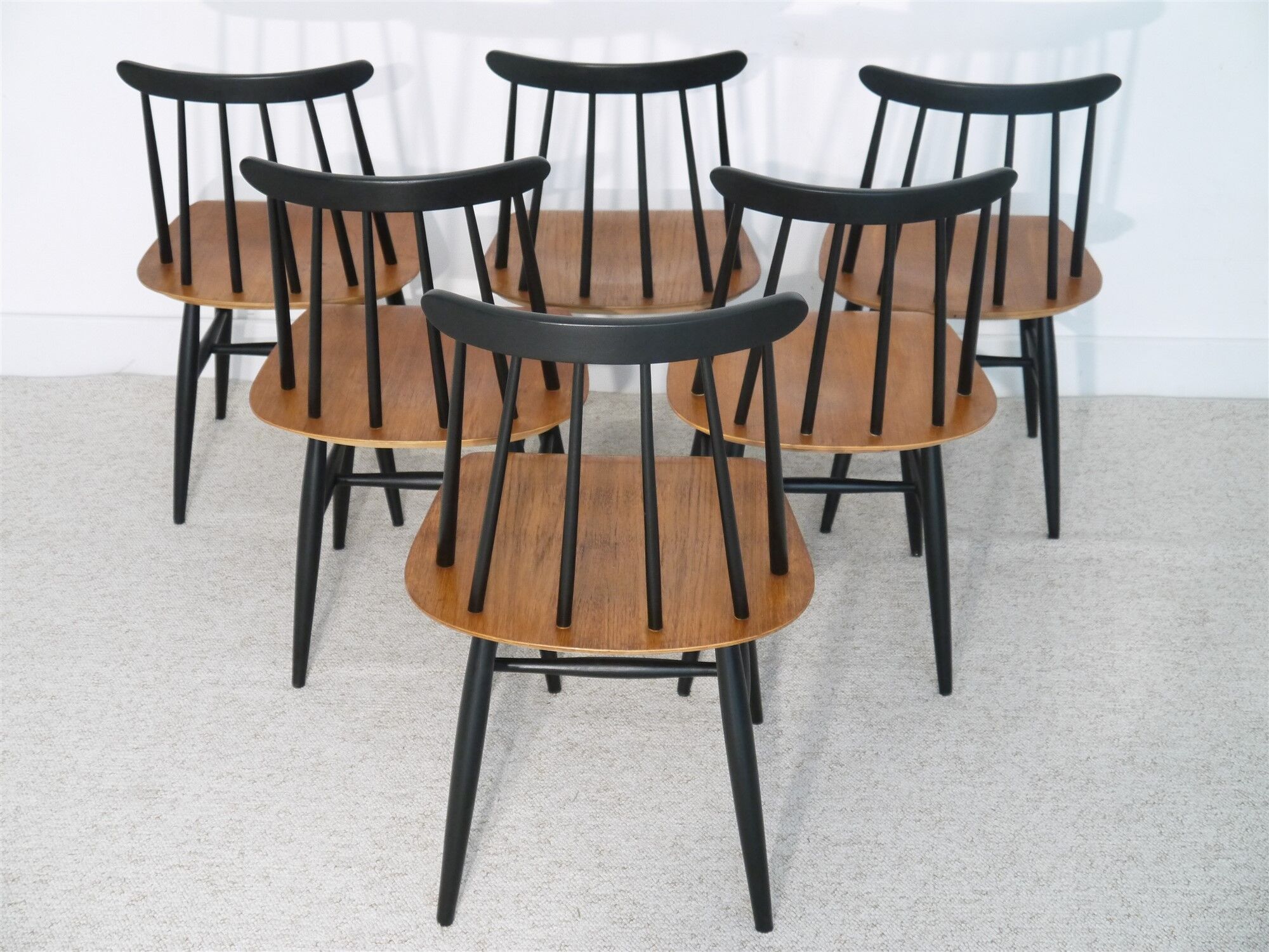 Set of Fanett chairs Scandinavian design by Ilmari Tapiovaara
