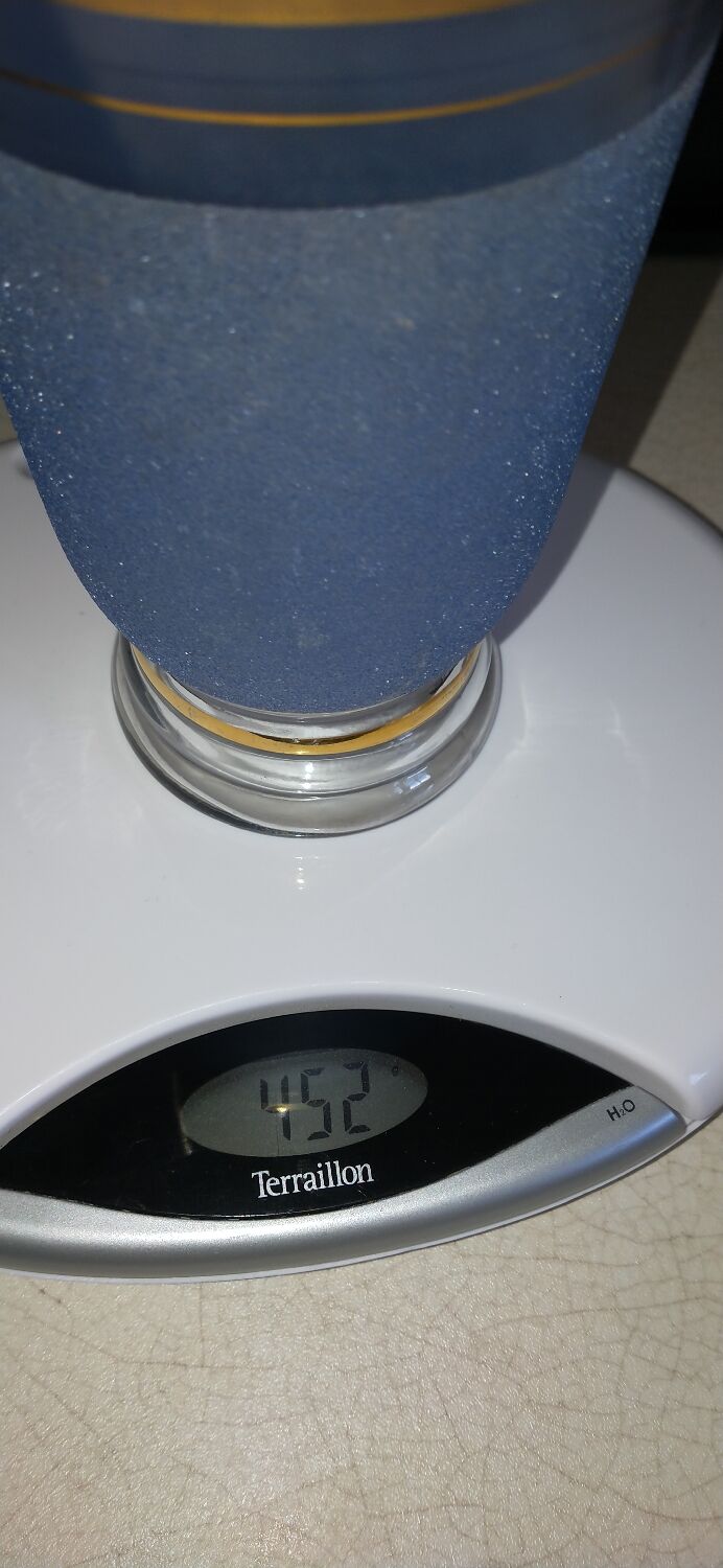 Blue granite vase