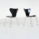 Arne Jacobsen 3107 'Butterfly' dining chairs Fritz  Hansen Denmark 1967