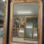 Louis Philippe mirror with pediment 148 x 95