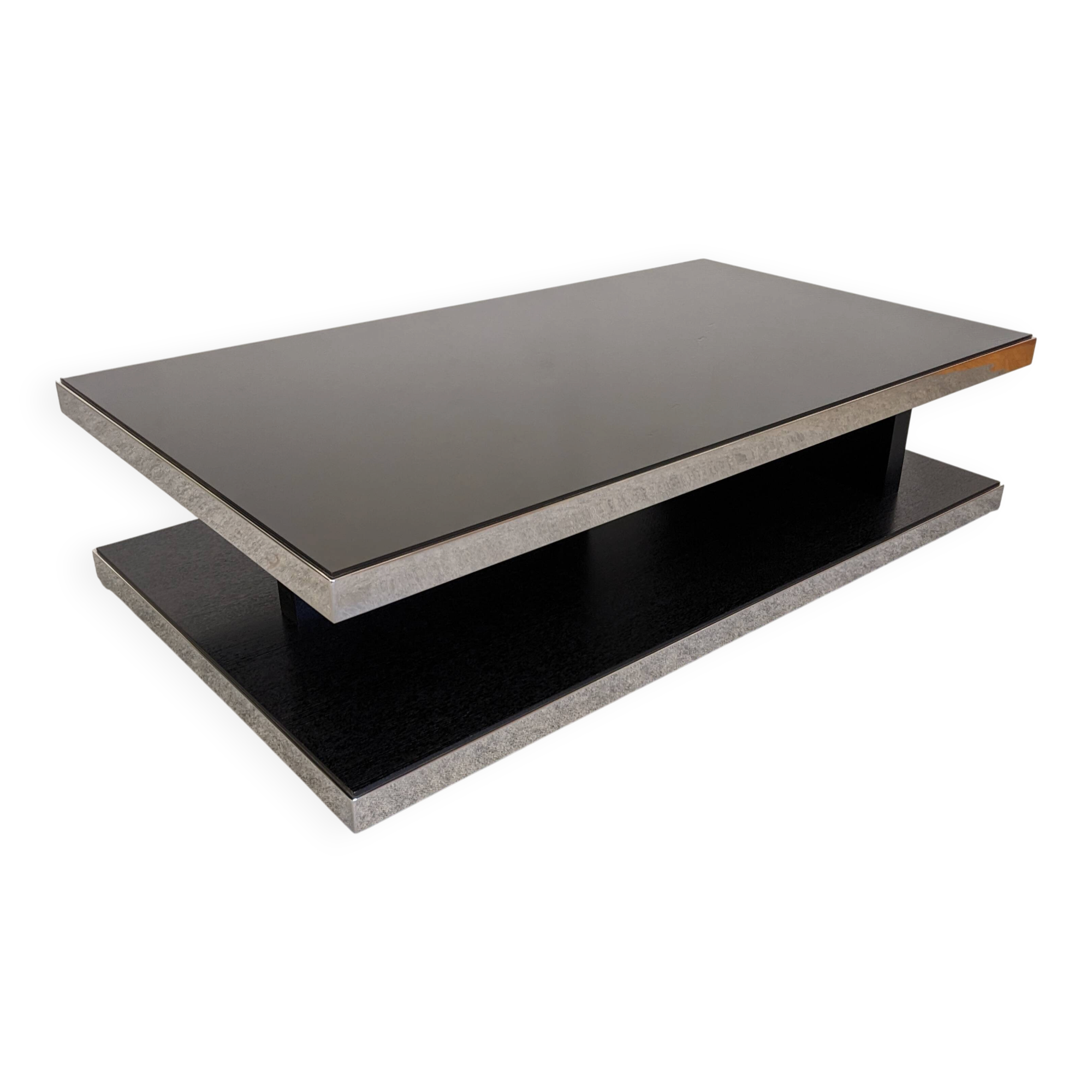 Contemporary design coffee table, Italian 1970s style.