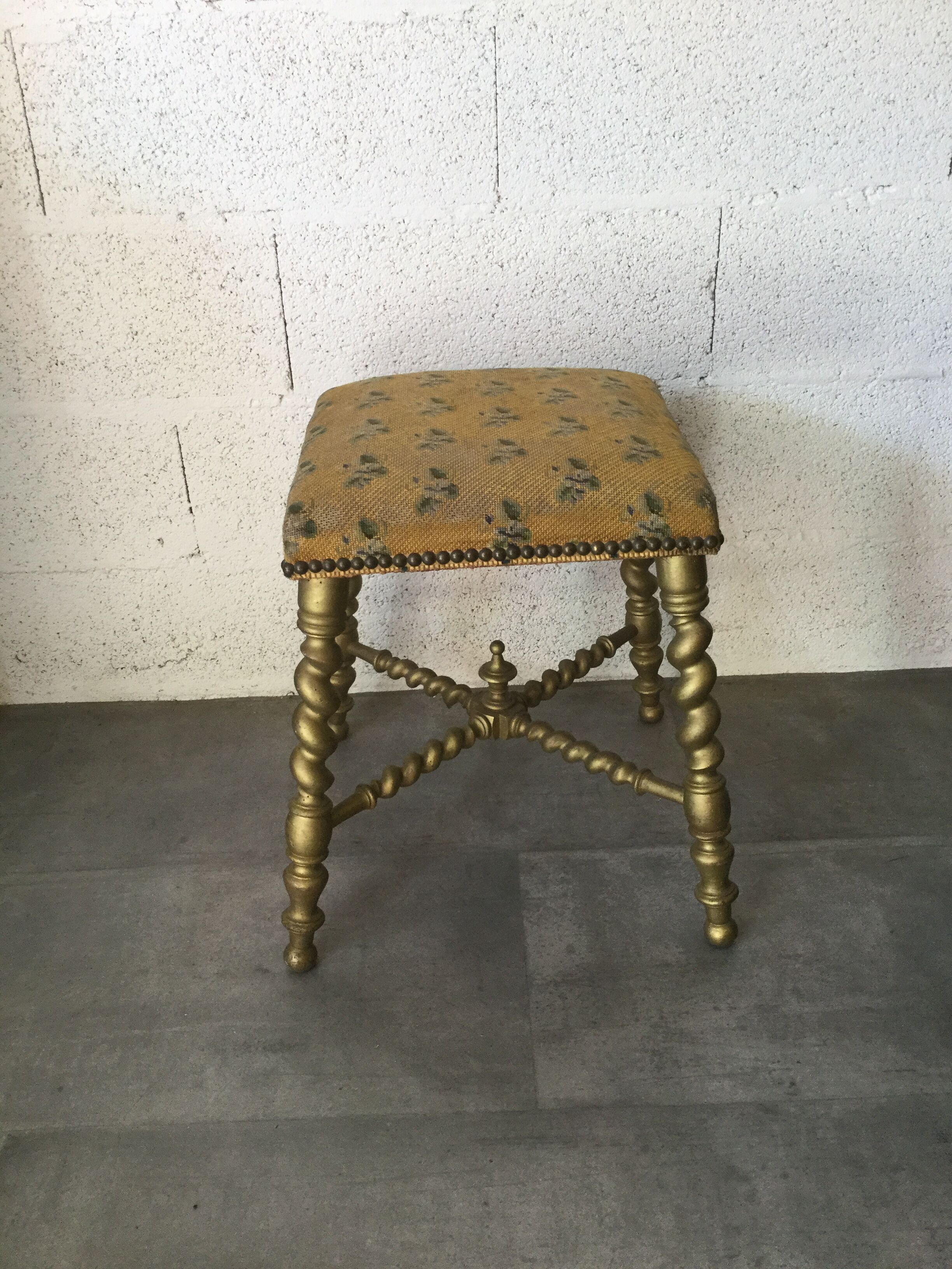 Ancient Napoleon III tabouret