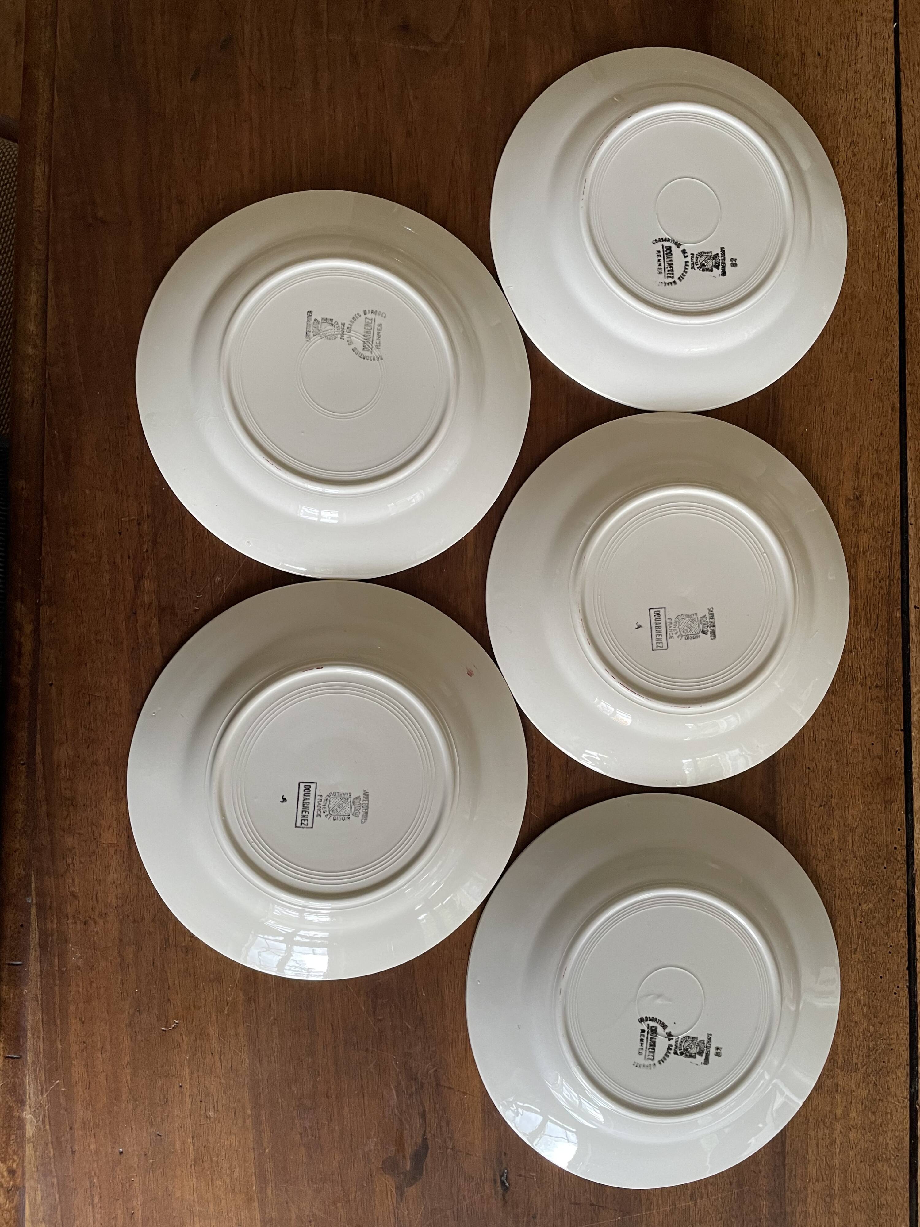 Sarreguemines Douarnenez model dinner plates