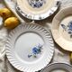 8 assiettes anciennes dépareillées en faïence