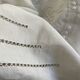 Drap ancien en lin, monogramme MR