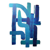 Abstract painting by decorator Erik Huet Alvarez