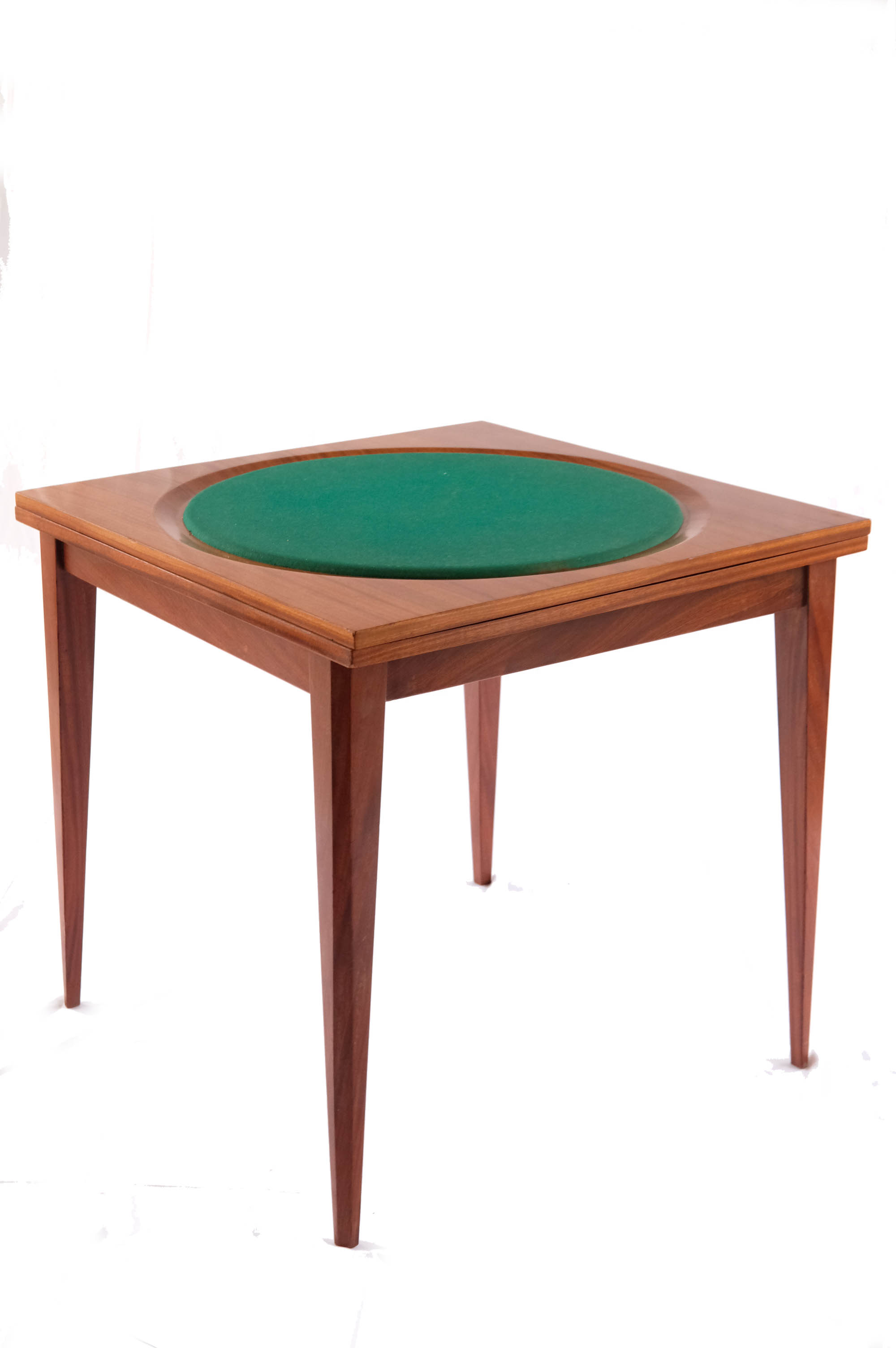 Mid-century square game table, italy, 1960s