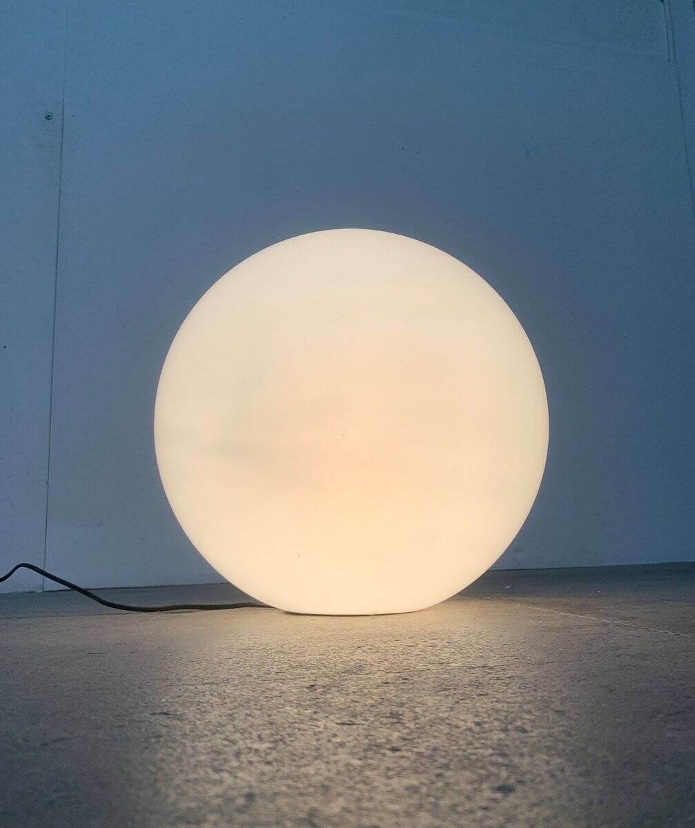 Vintage floor lamp in the shape of a globe from the French space age by SCE, France.