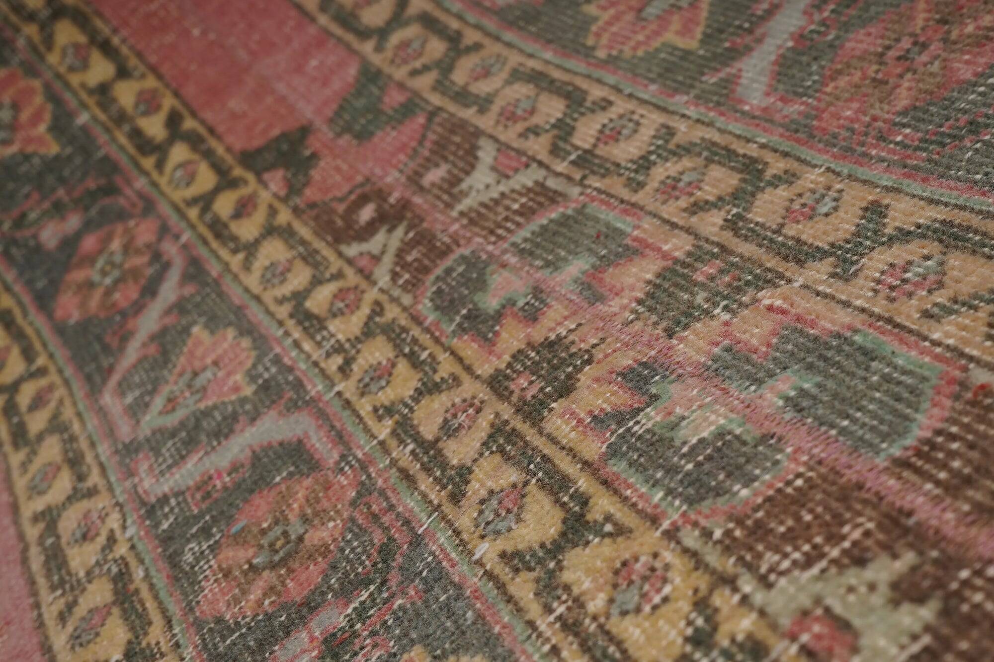 Vintage Turkish hallway rug 52x728 cm