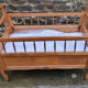 Wooden cot, vintage, 50s
