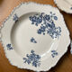 Blue flowered ironstone deep plates from Saxony