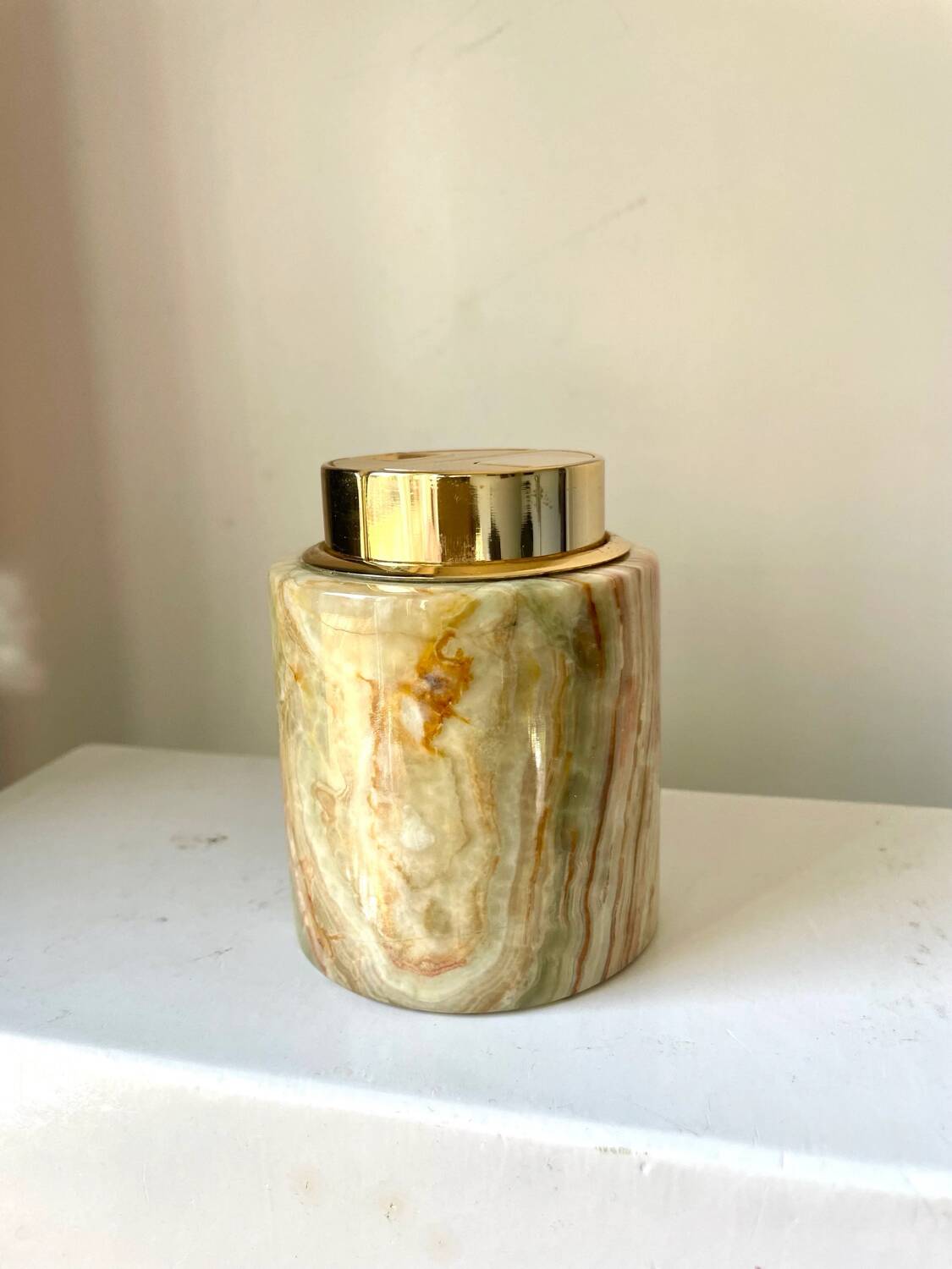 Vintage sarome  japan table lighter in  marble