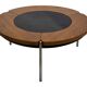 Vintage rosewood coffee table with glass, Denmark, 70s design