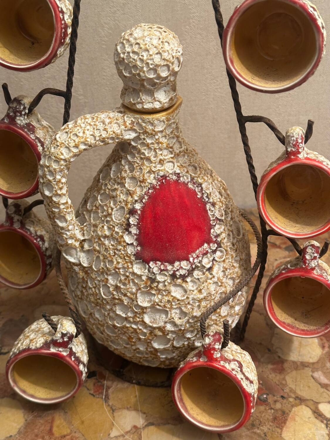 Liqueur carafe Foam of the Seas - Vallauris / Vintage