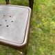 Old metal patio chairs