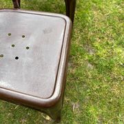 Old metal patio chairs