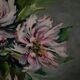Oil on canvas still life by M. Marrois bouquet of flowers