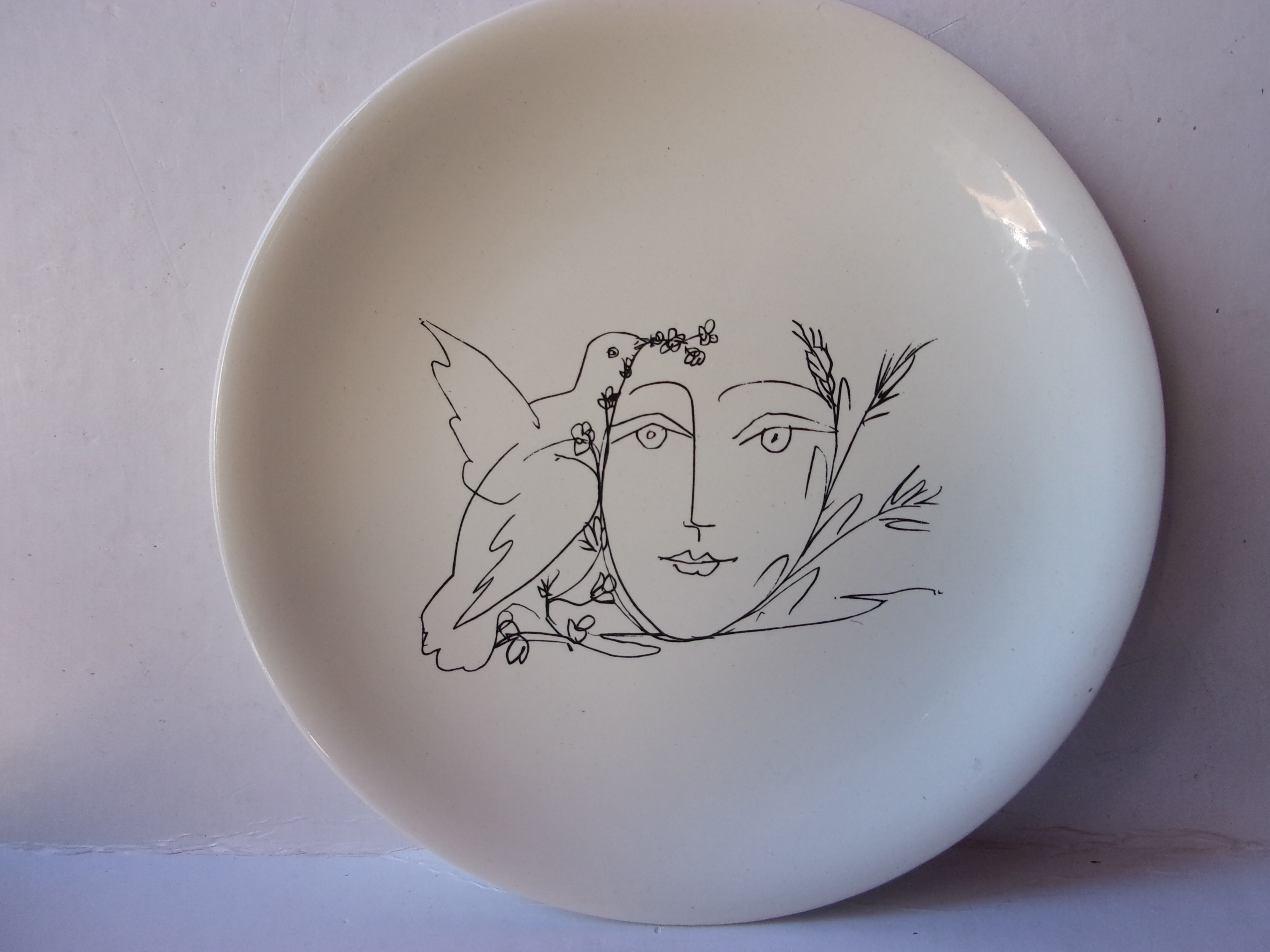 Lot de 6 assiettes Picasso Salins Digoin Sarreguemines
