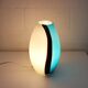 Eglo handblowed glass table lamp - Empori 87756 - Opaline and blue glass