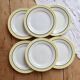6 vintage dessert plates ceramic Céranord Saint-Amand model Nice