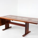 Gangsø Møbler extendable dining table in rosewood and ceramic version
