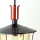 Vintage Ceiling Pendant Railway Light, Czechoslovakia 1940s