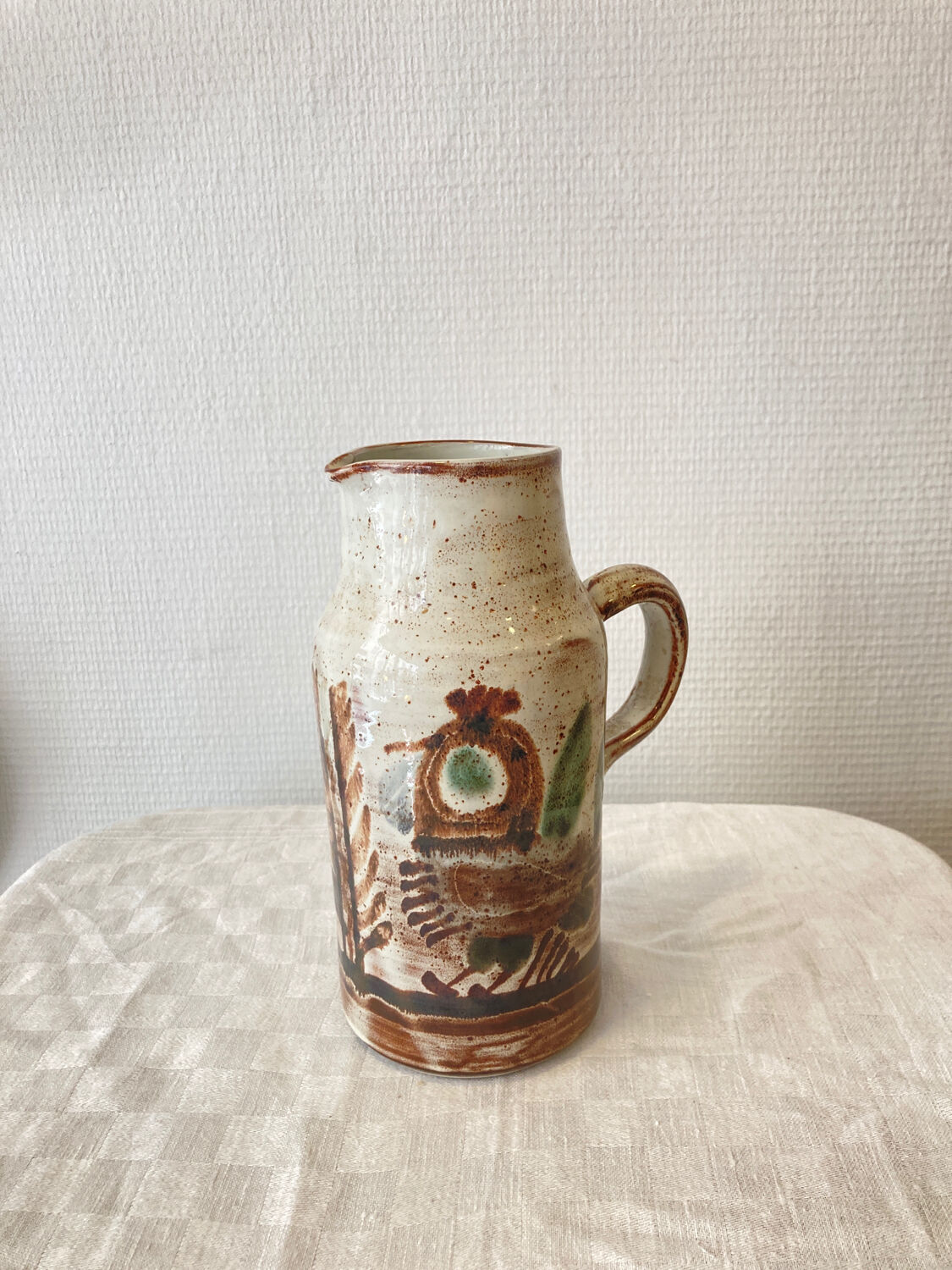 Ceramic pitcher Le Mûrier