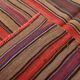 Burgundy & Brown Vintage Kilim Rug, 140x214Cm